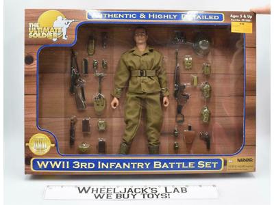 WWII 3rd Infantry Battle Set 12" 2000 NEW MISB 21st Century Toys Action Figure