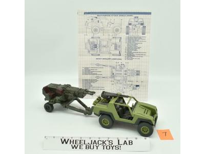 Heavy Artillery Laser Hal &amp; Attack Vehicle Vamp #7 GI Joe Vehicle 1984 Hasbro