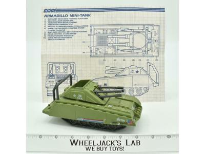 Armadillo 100% Complete 1985 GI Joe ARAH Action Figure Vintage Vehicle