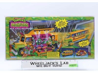 Rock 'N' Roll Muta-Bus CAS GRADED 80+ TMNT 1992 Playmates Vehicle NEW SEALED