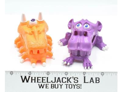 PURPLE &amp; ORANGE Mini Ghost Traps The Real Ghostbusters 1987 Kenner Vintage