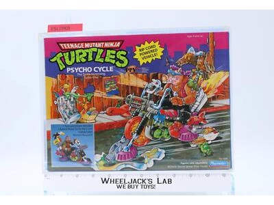 Psycho Cycle CAS GRADED 85+ TMNT 1990 Playmates Vehicle NEW SEALED
