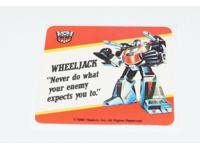 Wheeljack Transformers Action Trading Card Motto Sticker Insert 1985 G1 Hasbro