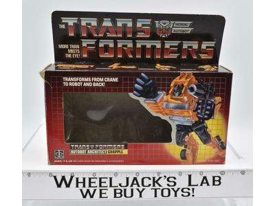 Grapple Box Only 1985 Action Figure Vintage Hasbro G1 Transformers