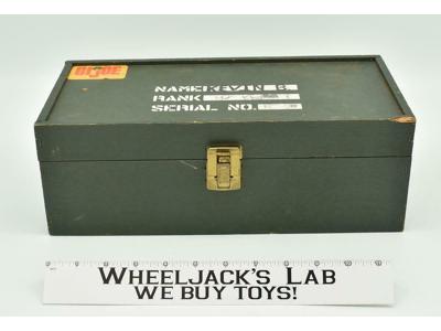 GI Joe WOODEN Footlocker W/Gear Tray 1964 Vintage Action Accessory