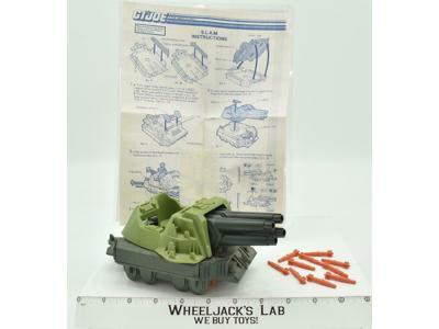 S.L.A.M. 100% Complete 1987 GI Joe ARAH Hasbro Vintage Action Figure Vehicle