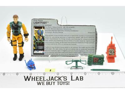 Lightfoot #1 V1 100% Complete 1988 GI Joe ARAH Hasbro Vintage Action Figure