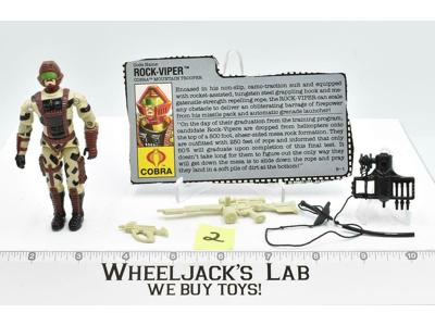 Rock-Viper #2 V1 100% Complete 1990 GI Joe ARAH Hasbro Vintage Action Figure