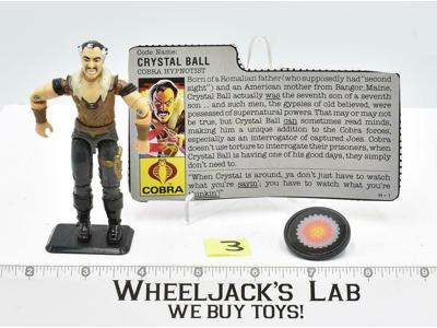 Crystal Ball #3 V1 100% Complete ARAH 1987 GI Joe Hasbro Vintage Action Figure