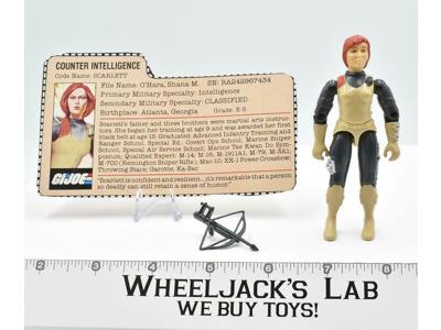 Scarlett 100% Complete GI Joe V1.5 ARAH Vintage Hasbro 1982-83 Action Figure