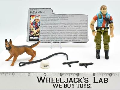 Law &amp; Order V1 100% Complete 1987 GI Joe ARAH Hasbro Vintage Action Figure