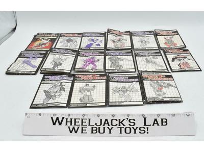 Lot of 16 Instruction Booklets Manuals G1 Transformers Hasbro Vintage
