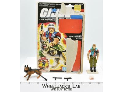 Law &amp; Order V1 100% Complete W CARD 1987 GI Joe Hasbro Vintage Action Figure
