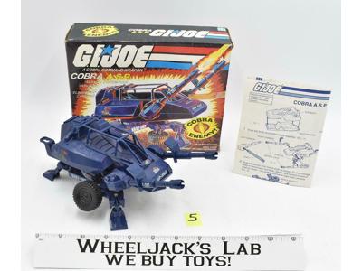 Cobra A.S.P. #5 W/ Box 100% Complete 1984 GI Joe Hasbro Vintage Vehicle Action