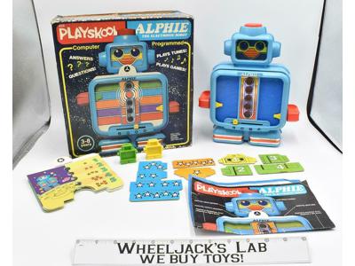 Alphie WORKS 426 Playskool Computer Electronic Robot W Box Milton Bradley 1978