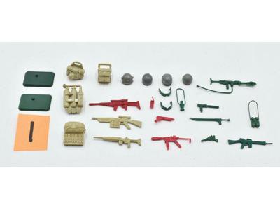 Lot #1 Battle Gear Accessory Pack 3 Complete Set 1985 Weapons Guns Gi Joe