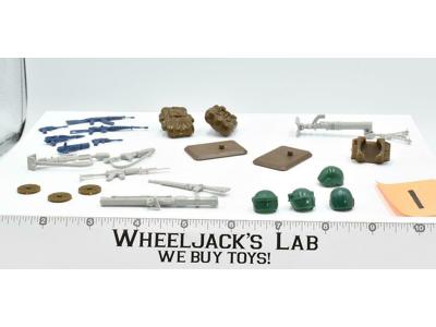 Lot #1 Battle Gear Accessory Pack 2 Set Complete 1984 Weapons Gi Joe Vintage
