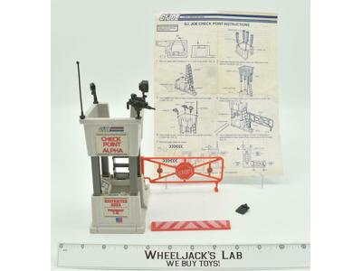 Check Point 100% Complete Alpha Battle Station GI Joe 1985 Hasbro Vintage