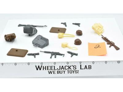 Lot #2 Battle Gear Accessory Pack 5 Set 1987 Weapons Guns Gi Joe Vintage
