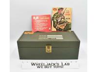 GI Joe WOODEN Footlocker W/Gear Tray 1964 Vintage Action Figure Accessory