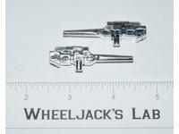 Eject Rewind Silver Guns Lasers Pair 1986 Vintage G1 Transformers Action Figure