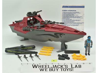Cobra Moray Hydrofoil #5 GI Joe Cobra 1985 Vintage Action Figure Vehicle Hasbro