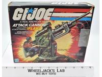 Flak Attack Cannon w/ Box Complete GI Joe 1982 Action Figure Hasbro Vintage
