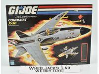 Conquest X-30 & Pilot 100% Complete MIB GI Joe 1986 Action Figure Vintage