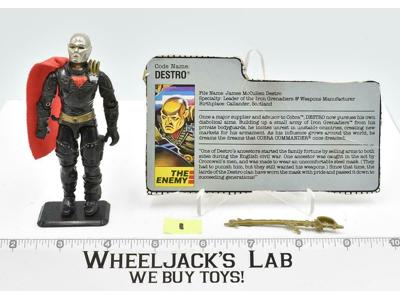 Destro #1 V2 100% Complete GI Joe ARAH 1988 Hasbro Action Figure Vintage