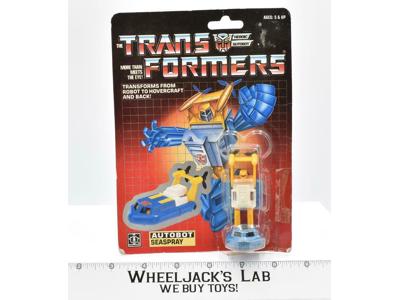 Seaspray W/ BUBBLE 100% Complete Vintage Hasbro 1985 G1 Transformers