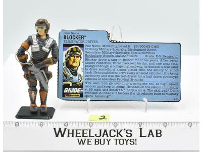 Blocker #2 V1 100% Complete 1987 GI Joe ARAH Vintage Hasbro Action Figure