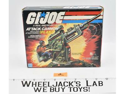 Flak Attack Cannon #2 MIB Complete GI Joe 1982 Action Figure Hasbro Vintage