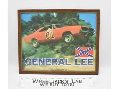 Dukes Of Hazzard Framed 13.5 x 11 in. General Lee Poster Warner Bros. 1981