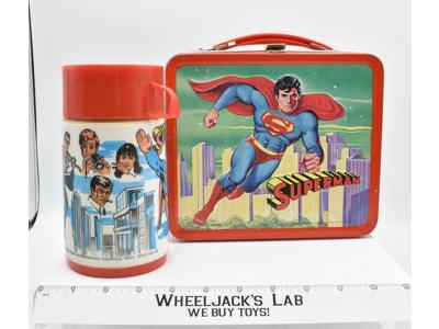 Superman Lunchbox W/Thermos DC Comics Aladdin Industries 1978 Vintage