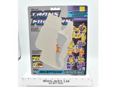 Constructor Squad Cardback 1989 Vintage Hasbro G1 Transformers Action Figure