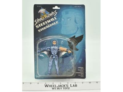 Steelwill With Stronghold MOSC NEW Silverhawks 1986 Kenner Telepix Action Figure