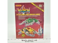 Yellow &amp; Green Lions Voltron Defender of the Universe 1985 Matchbox NEW MIB