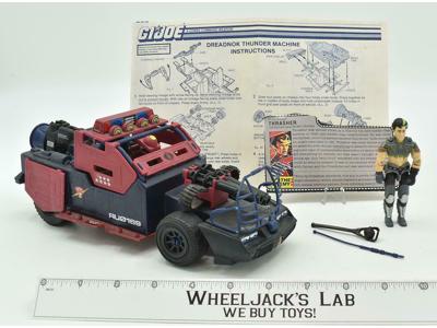 Thunder Machine W/ Thrasher 100% Complete Vehicle Works 1986 Hasbro GI Joe