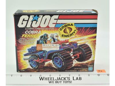 Cobra Ferret ATV Vehicle #2 Complete W/Box GI Joe 1985 Action Figure Vintage