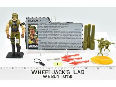 Backblast #1 V1 100% Complete 1989 GI Joe ARAH Hasbro Vintage Action Figure