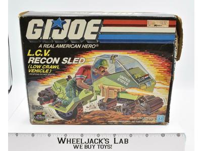 L.V.C. Recon Sled Vehicle W/Box 100% Complete GI Joe 1986 Action Figure Vintage