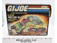 L.V.C. Recon Sled Vehicle W/Box 100% Complete GI Joe 1986 Action Figure Vintage