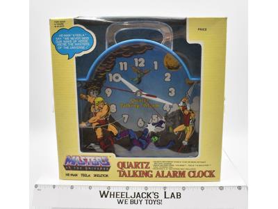Masters Of The Universe He-Man Quartz Talking Alarm Clock 1983 Mattel Vintage