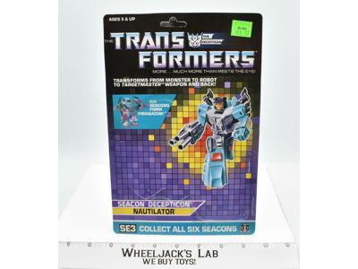 Nautilator Cardback 1987 Vintage Hasbro G1 Transformers Action Figure