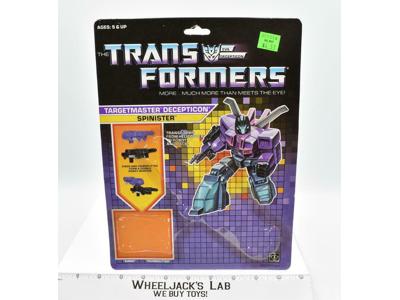 Spinister Targetmaster Cardback 1987 Vintage Hasbro G1 Transformers