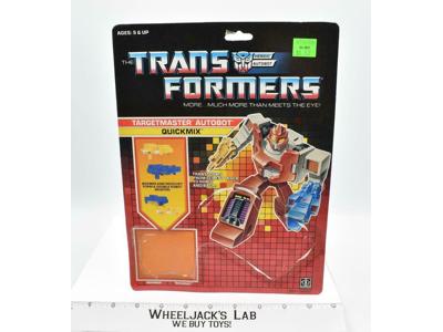Quickmix Cardback 1987 Vintage Hasbro G1 Transformers Action Figure