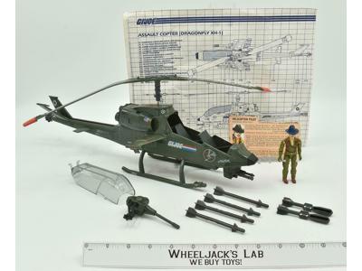 Dragonfly Assault Copter &amp; Wild Bill 100% Complete 1983 G.I. Joe Vehicle Vintage