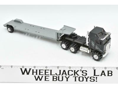 Kenworth Semi WORKS &amp; Flatbed Trailer Schaper Stomper Rough Riders 1986 Vintage