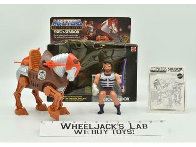 Fisto &amp; Stridor Complete MIB He-Man 1983 Mattel Masters Of The Universe Vintage