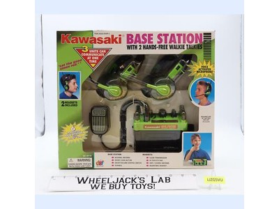 Kawasaki Base Station w/ 2 Headset Walkie Talkies #48118 DSI Toys 1998 NEW MISB